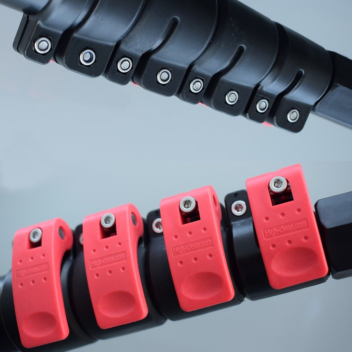 Telescoopsteel quick lock sluitingen